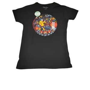 Groove Kids Black Tee with Colorful Graphic
